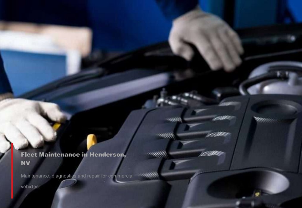 Commercial fleet service facility at Master Tech Henderson
